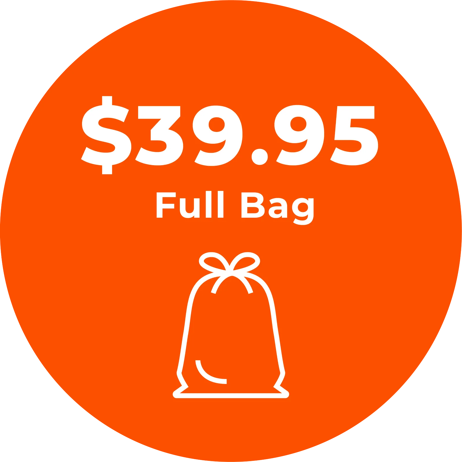 Wash & Fold full price bag 39.95